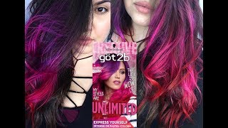 DIY SUNSET OMBRE HAIR  GOT2B SUNBURST COLLECTION [upl. by Kathi251]