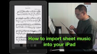 How to Import Sheet Music to Your iPad [upl. by Gernhard]