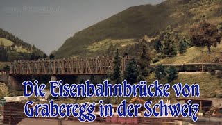 Die Brücke der Eisenbahn von Graberegg  Züge im Sekundentakt [upl. by Tare763]