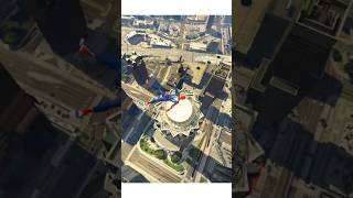 GTA 5 Spiderman Falling Off Highest Buildings gta gta5 ytshorts shortvideo [upl. by Akeenahs703]