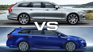 Volvo V90 vs Toyota Avensis Touring [upl. by Reisfield]