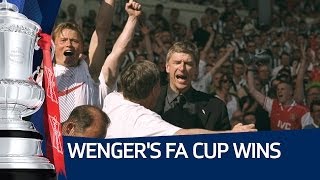 ARSENE WENGERS FA CUP WINS Highlights of Arsenals 4 Final wins under Wenger [upl. by Cosmo]