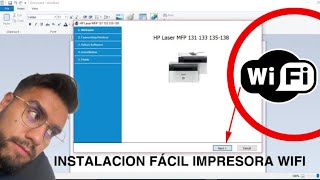 Cómo se realiza la instalación por wifi a impresora HP Laserjet MFP 131 133 135 138 [upl. by Lebam940]