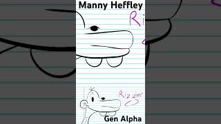 Manny Heffley is Gen Alpha shorts animationmeme genalpha [upl. by Aubyn549]