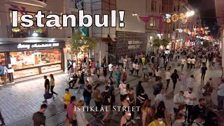 Istanbul Turkey  Istiklal Street  Galata Tower  Walking Tour 4K [upl. by Sherburne]