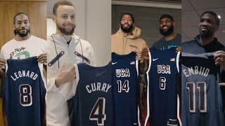 Team USA players receive their jerseys for 2024 Olympics in Paris [upl. by Berna605]