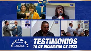 Testimonios 16 de diciembre de 2023  Iglesia de Dios Ministerial de Jesucristo Internacional [upl. by Acillegna117]