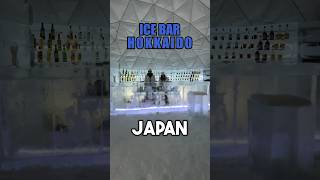 Ice Bar  Hokkaido Japan❄️🥶🇯🇵 japan japantravel hokkaidotrip hokkaido winterjapan [upl. by Seedman]