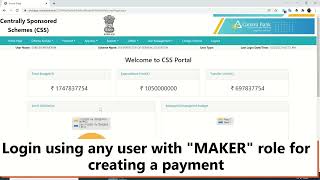 PFMS  CSS PORTAL INSTRUCTIONS  CANARA BANK  VIDEO PART 2 [upl. by Ciardap]