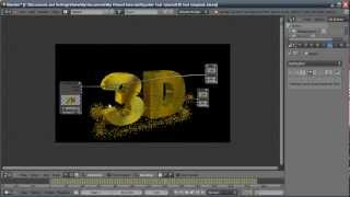 Blender Tutorial SparkleGlitter Text [upl. by Elac]