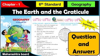 The Earth and the Graticule  Geography  Chapter 1  Question Answers  Maharashtra State Board [upl. by Festatus]