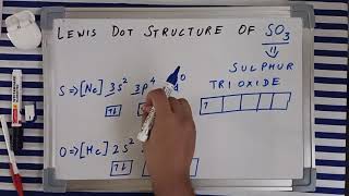 Lewis dot structure of SO3  Sulphur trioxide lewis structure [upl. by Netsreik609]