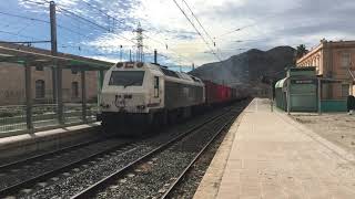 Tren de Mercancías TECO puerto de Alicante Madrid AbroñigalEldaRail [upl. by Yllier604]