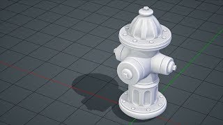 CGC Classic Game Ready Fire Hydrant Pt 1  High Poly Modeling Blender 26 [upl. by Norina]