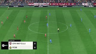 CFR Cluj vs FCSB 15092024 Superliga EA FC 24 [upl. by Jankell592]