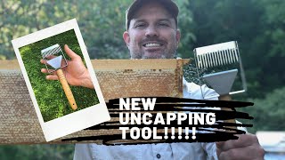 New Uncapping Tool for Beekeeping Does it WORK [upl. by Atinele805]