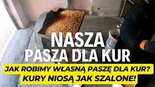 JAK ROBIMY WŁASNĄ PASZĘ DLA KURKURY NIOSĄ JAK SZALONEMr Quki Farm [upl. by Nylorac468]