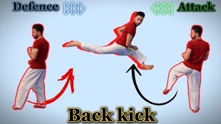 Top 7 ways to use Back Kick for Attack amp Defence  Taekwondo Tutorial [upl. by Ellevart542]