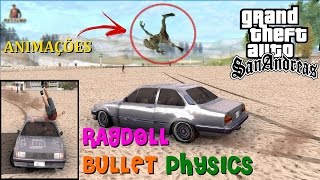 GTA ANIMAÇÕES RAGDOLL BULLET PHYSICS Física Realista By Madleg Bullet Physics FULL HD 1080p60 [upl. by Oinesra]