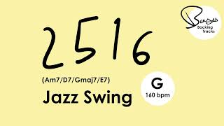 Jazz Swing Backing Track  2516 G [upl. by Ahsekram]