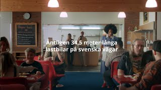 Äntligen 345 meter långa lastbilar på svenska vägar  Trafikverket [upl. by Orban]