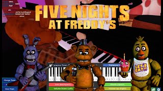 I played the FNAF THEME SONG  Roblox Got Talent [upl. by Oirramed]