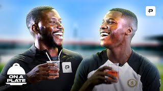 MOISÉS CAICEDO AND HARRY PINERO TRY ECUADORIAN SNACKS 🤮🇪🇨  ON A PLATE WITH MOISÉS CAICEDO [upl. by Anyala]