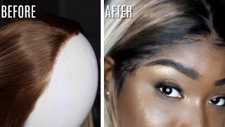 EASIEST WAY TO INSTANTLY Add Dark Roots amp TWEEZE Blonde Synthetic Wigs  Infamously Knownx [upl. by Odlopoel]