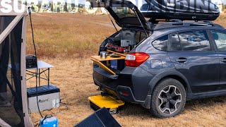 My OVERLANDING SUBARU CROSSTREK Setup How A Pro PhotographerYouTuber Travels OffGrid [upl. by Otrebor576]