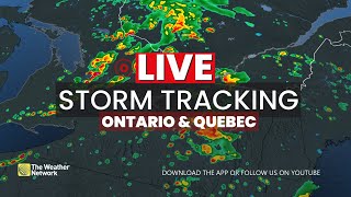 LIVE STORM TRACKING Severe weather threat in Ontario and Quebec tornado risk [upl. by Akisej100]