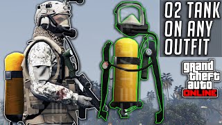 GTA 5 Online How To Put Scuba Tank On Any Outfit After Patch 154 Cayo Perico Clothing Glitches [upl. by Yelrebmik]