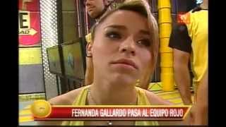 Calle7 T12 Traspaso de Fernanda Gallardo al equipo rojo 06052013 [upl. by Adlihtam]