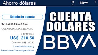 Abrir Cuenta Dolares BBVA desde casa [upl. by Nageet]