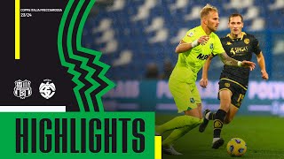 SassuoloSpezia 54 dcr  Highlights Coppa Italia 2324 [upl. by Saiff]