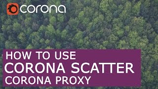 Corona Scatter amp Proxy how to use  3D Max  Corona Render tutorial [upl. by Naval]