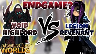 AQW  BEST OF THE BEST Void Highlord VS Legion Revenant Soloing Comparison 2021 [upl. by Nehcterg]