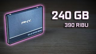 PNY CS900 240GB  SSD SATA 25quot Terbaru di Kelas Low Budget [upl. by Harry]