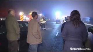 M5 crash kills several and injures dozens near Taunton [upl. by Ellerahc969]