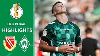 FC Energie Cottbus  SV Werder Bremen 13 Highlights DFB Pokal 202425 [upl. by Iatnahs585]