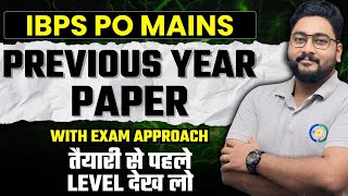 🚀 Smart Exam Approach to Crack Mains Fast IBPS PO Mains 2023 Previous Year Paper with Exam Approach [upl. by Iat]