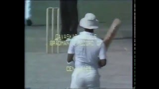 Sunil Gavaskar 121 vs West Indies  Delhi 2nd test 1983 [upl. by Elamef]