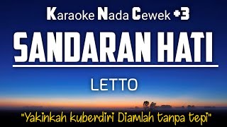 Letto  Sandaran Hati Karaoke Nada Wanita 3 [upl. by Carolee]