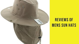 Reviews of Mens Sun Hats  Best Mens Sun Hats Can Buy [upl. by Ijneb262]