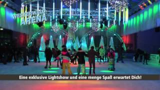 Eishalle Asbach Westerwald Arena NEU Lightshow und Pavillon [upl. by Aznecniv593]