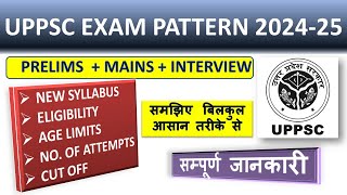 UPPSC Latest Exam Pattern 202425  UPPCS Syllabus Pre Mains Interview Pattern  By Exams Wale [upl. by Broder]