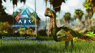 Ark Survival Ascended  Gigantoraptor Zähmen und Fähigkeiten [upl. by Atnoved]