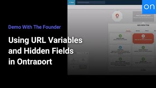 Demo With The Founder  Using URL Variables and Hidden Fields in Ontraport [upl. by Aseretairam147]