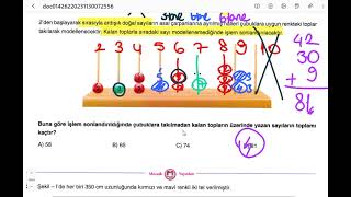 20232024 MOZAİK2 TÜRKİYE GENELİ 8SINIFLAR MATEMATİK DENEME ÇÖZÜMLERİ SORU 12 [upl. by Tomkins]