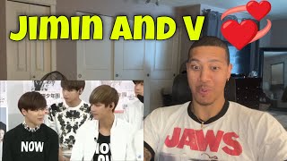 Jimin and V teasing each other REACTION [upl. by Mou67]