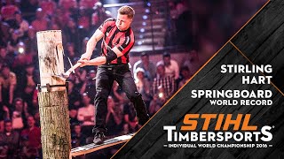 Springboard World Record  STIHL TIMBERSPORTS® [upl. by Semajwerdna]